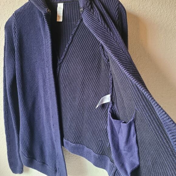 Ivivva by Lululemon Purple Blue Hooded Cardigan Girls Size 12 - Picture 2 of 9